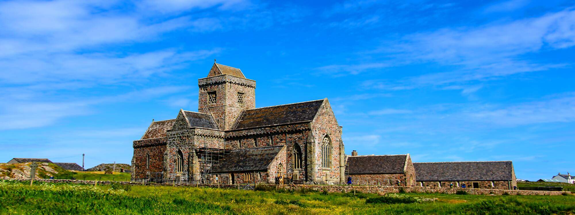 Iona Abbey auf der Isle of Iona in Schottland - Grossbritannien